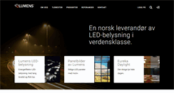 Desktop Screenshot of lumens.no
