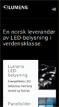 Mobile Screenshot of lumens.no